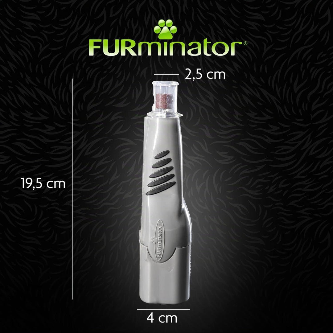 FURminator Krallenschleifer für Hunde und Katzen | Schnurloser Nagelschleifer | mit LED-Licht | mit