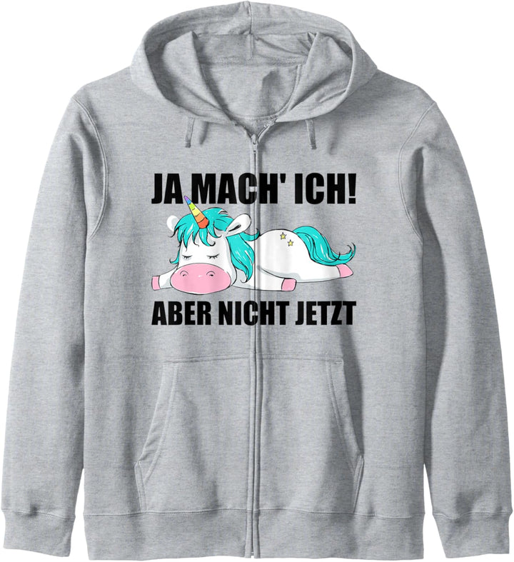 Lustige Grafik mit Spruch Einhorn Mitarbeiter Arbeitskollege Kapuzenjacke
