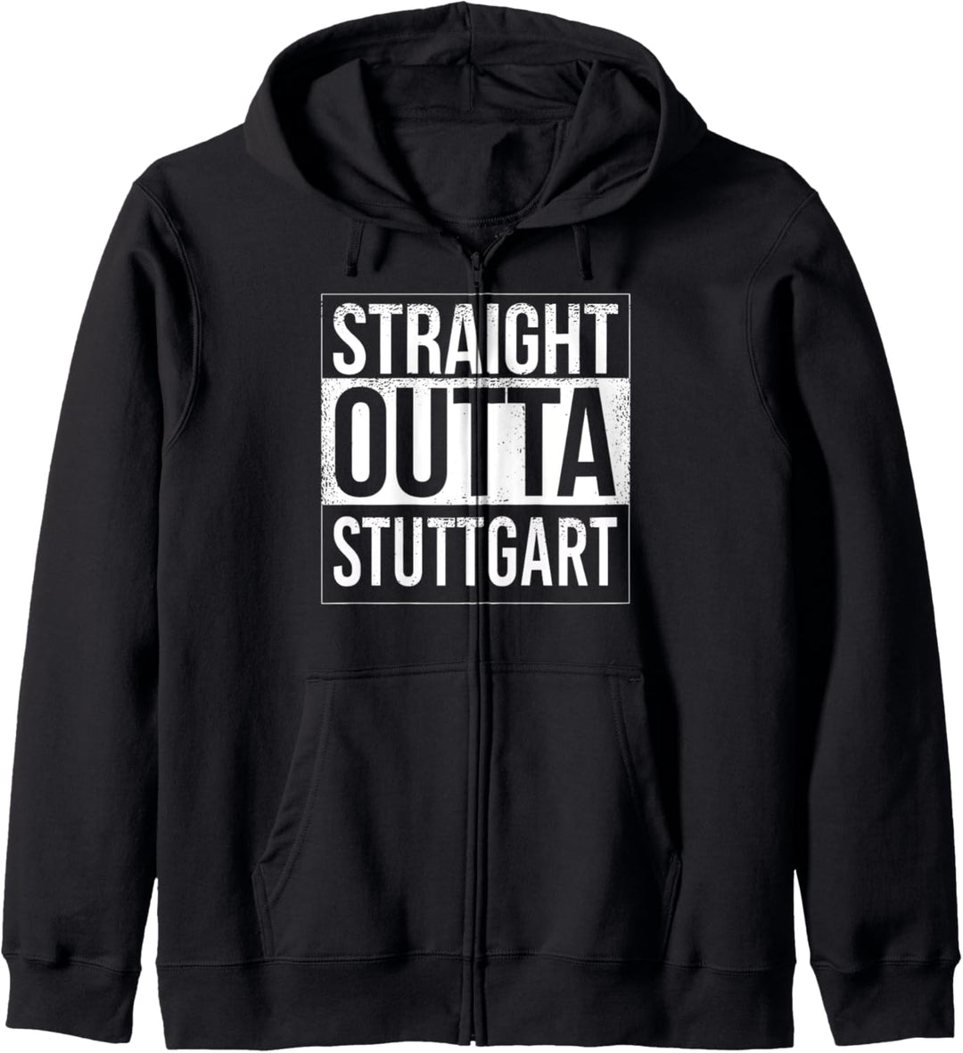 Straight outta Stuttgart - Deutschland Stadt Stolz Kapuzenjacke