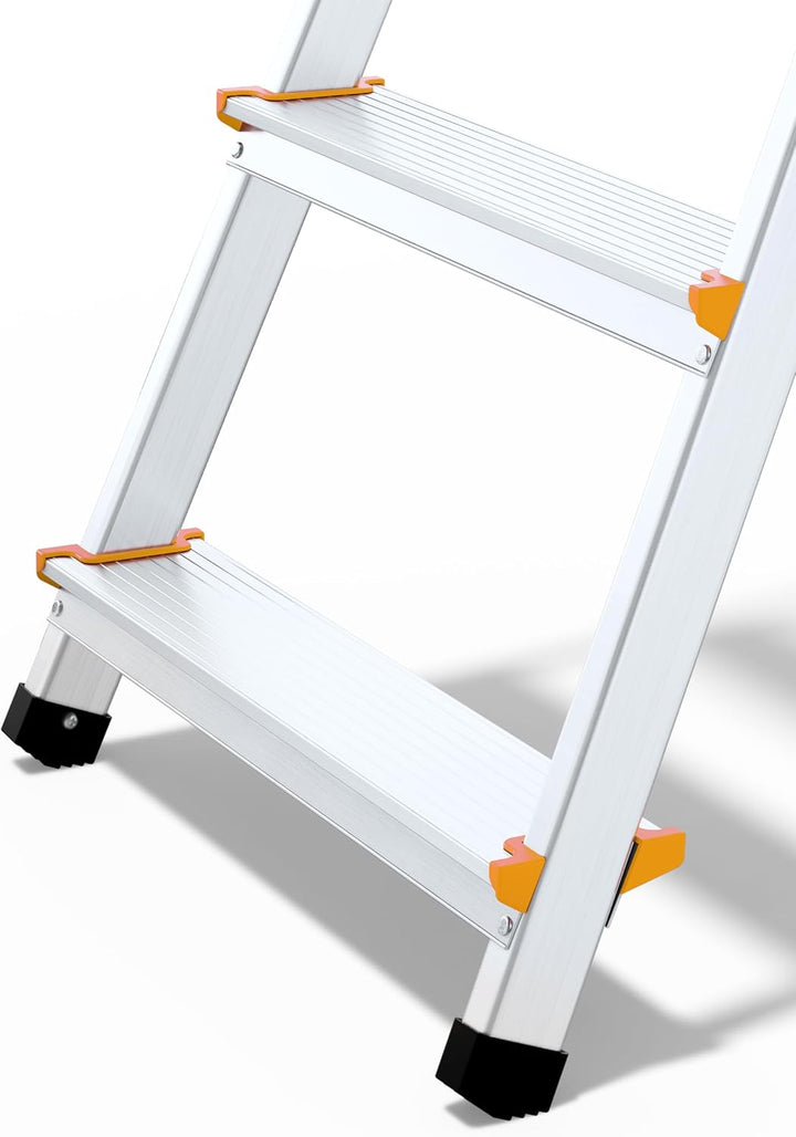 Drabest - PRO Haushaltsleiter - Stehleiter - 5 Stufen - Arbeitshöhe 2,97m - Klappleiter aus Aluminiu