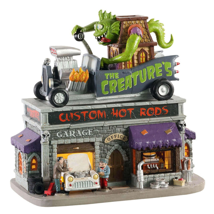 Lemax - The Creature`s Custom Hot Rod Shop 05611 Werkstatt Halloween Spookytown