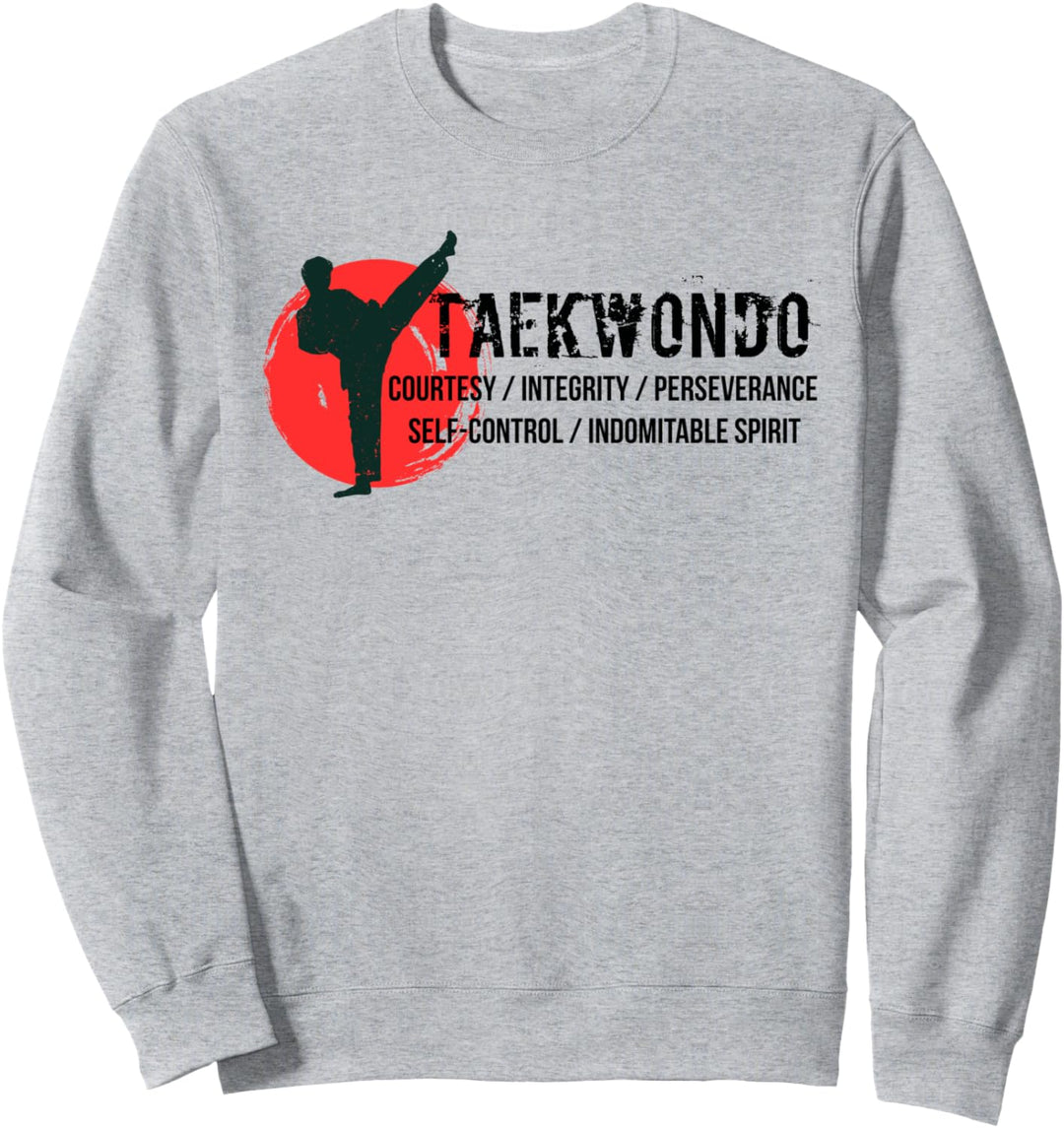 Tae Kwon Do 5 Grundsätze Kampfkunst Geschenke Sweatshirt