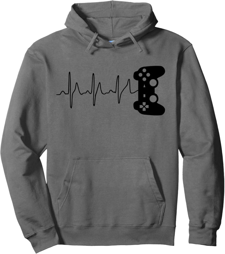 Gamer Herzschlag Videospieler Controller Konsole Nerd Gamer Pullover Hoodie