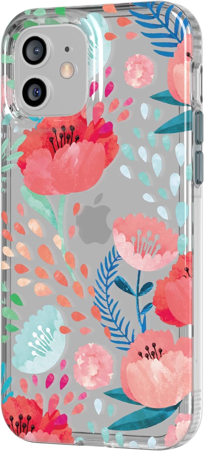 tech21 Evo Art Botanischer Garten für iPhone 12/12 Pro - Schutzhülle mit 10 Fuss Multi-Drop-Schutz u