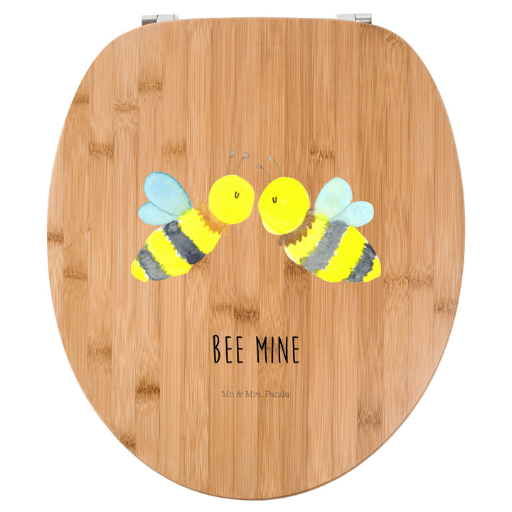 Mr. &amp; Mrs. Panda Motiv WC Sitz Biene Liebe - Geschenk, Wespe, Klodeckel, Klobrille, Toilette, WC-Sit