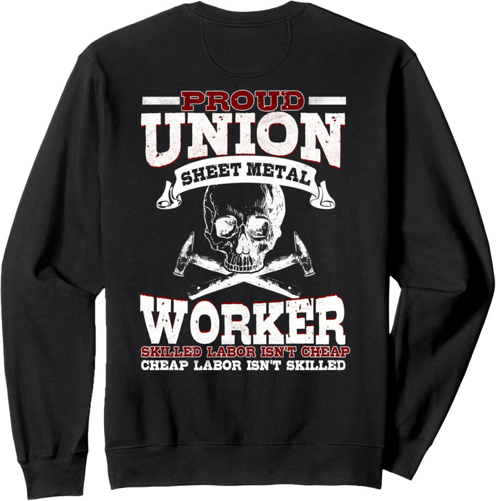 Blecharbeiter Geschenke Design auf der Rückseite des Hemdes Sweatshirt
