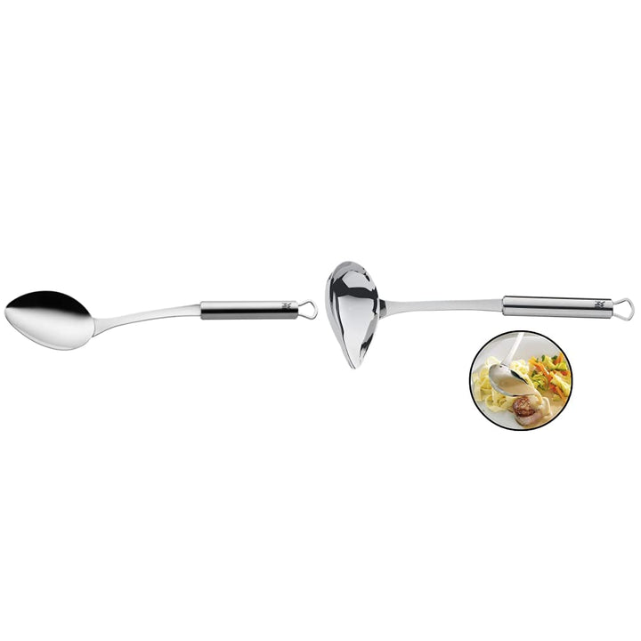 WMF Profi Plus Servierlöffel 32 cm, Vorlegebesteck &amp; Profi Plus Saucenlöffel 28 cm, Sossenkelle mit