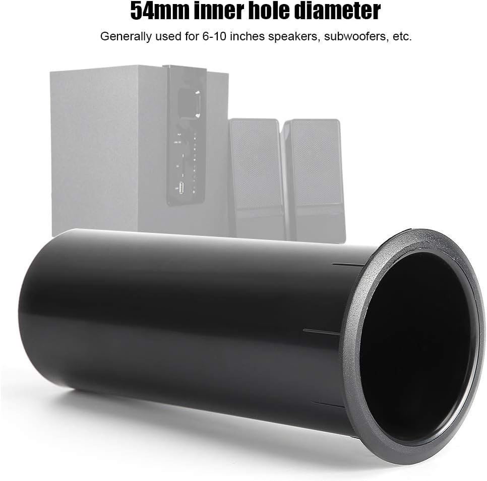 Topiky 2PCS Woofer Speaker Cabinet Port Wechselrichterrohr 60 mm offenes Loch 150 mm Gesamtlänge Gee
