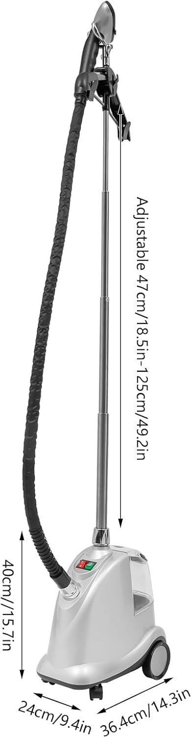 Dampfglätter, 2200W Garment Steamer - Profi Steamer für Textilarten, Vertikaler Dampfbügler mit 3L W