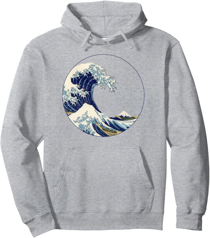 Die grosse Welle vor Kanagawa von Hokusai Pullover Hoodie