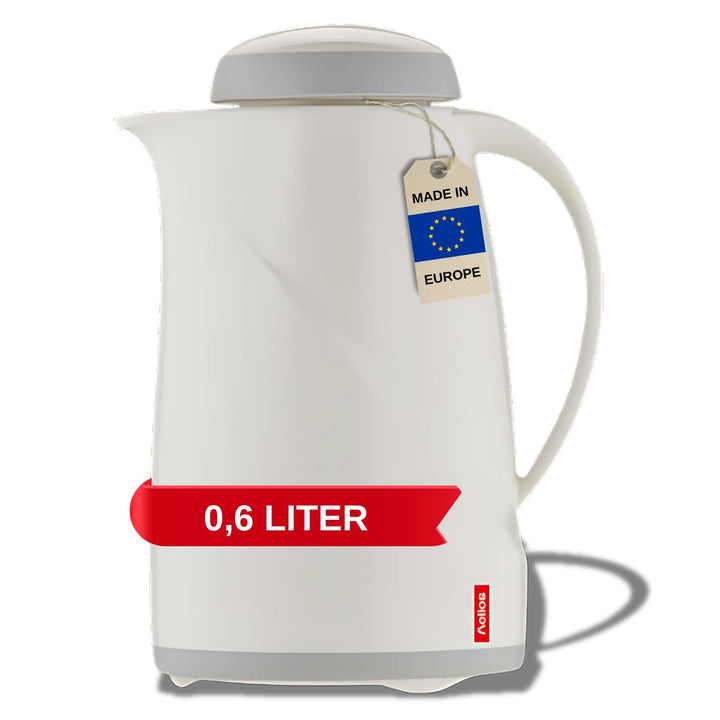 Helios Wave Kunststoff-Isolierkanne, weiss, 0,6 Liter Weiss 0,6 Liter, Weiss 0,6 Liter