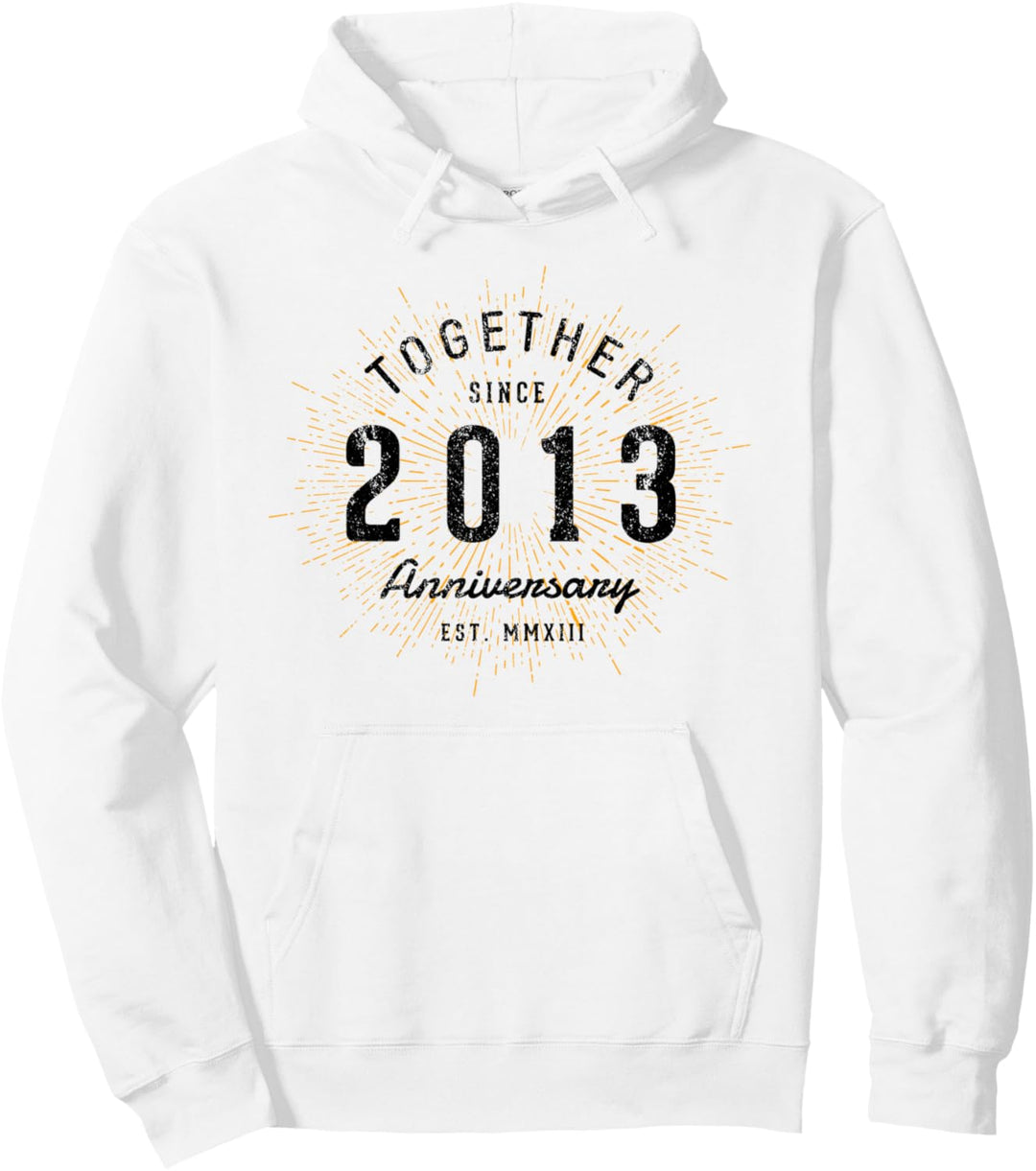 Zusammen seit 2013 Jahrestag Pullover Hoodie