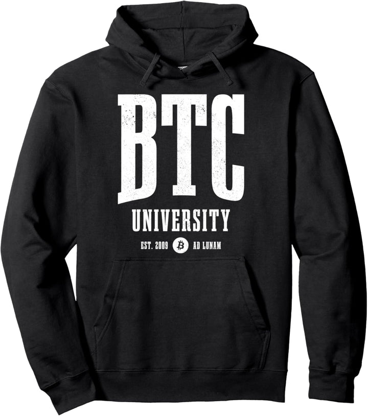 Bitcoin BTC University EST. 2009 Crypto Trader Pullover Hoodie