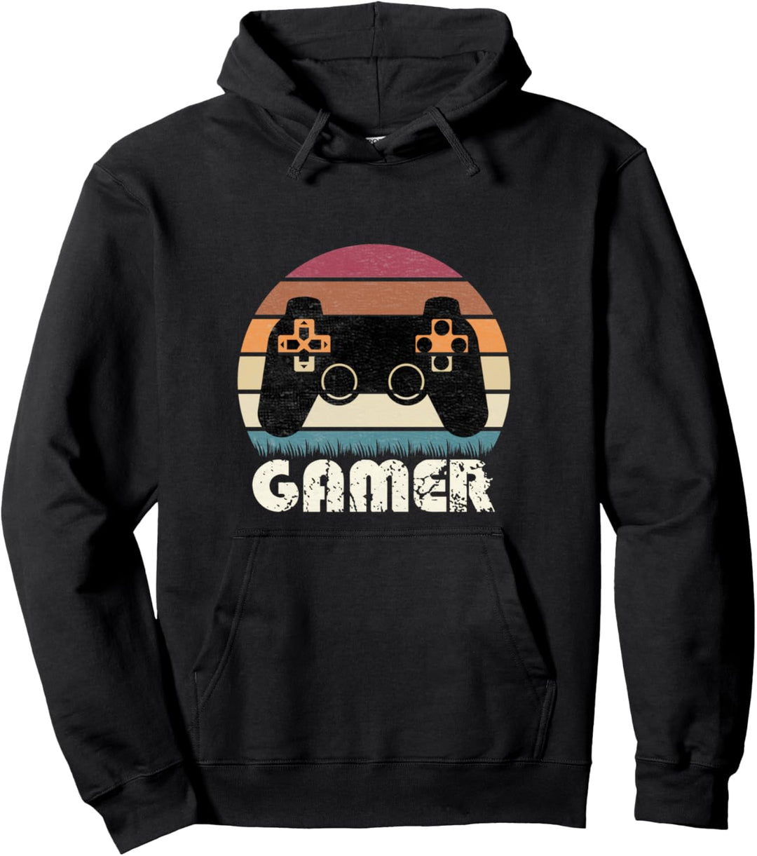 Retro Gamer Videospiele Spieler Gaming Jungen Teens Männer Geschenk Pullover Hoodie