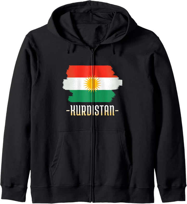 Kurdish Kurds Kurdistan Flag Freedom Kurdistan Kapuzenjacke
