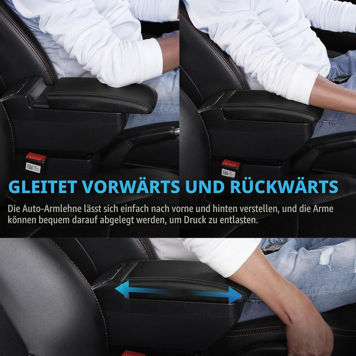 Armrest Box For Dacia Duster II 2018 2019 2020 2021 2022 Center Console Storage with Cup Holder Arm