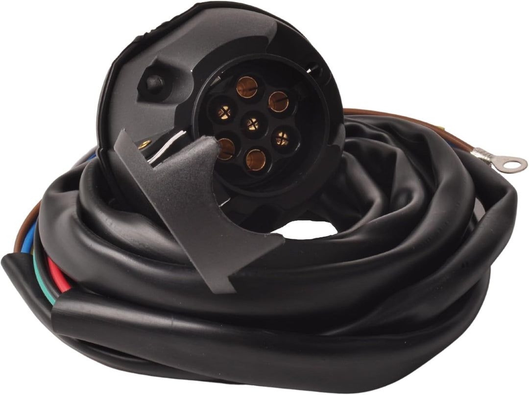 ProPlus 343505 Steckose 7 polig mit Kabelsatz vorgefertigt mit 1,5 Meter Kabel für Wohnwagen Anhänge