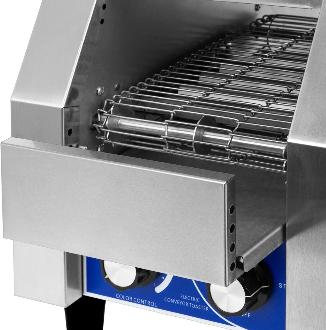 vertes Durchlauftoaster Toaster mit Laufband aus Edelstahl (1340W, 230V, Gastro Profi für Toast und