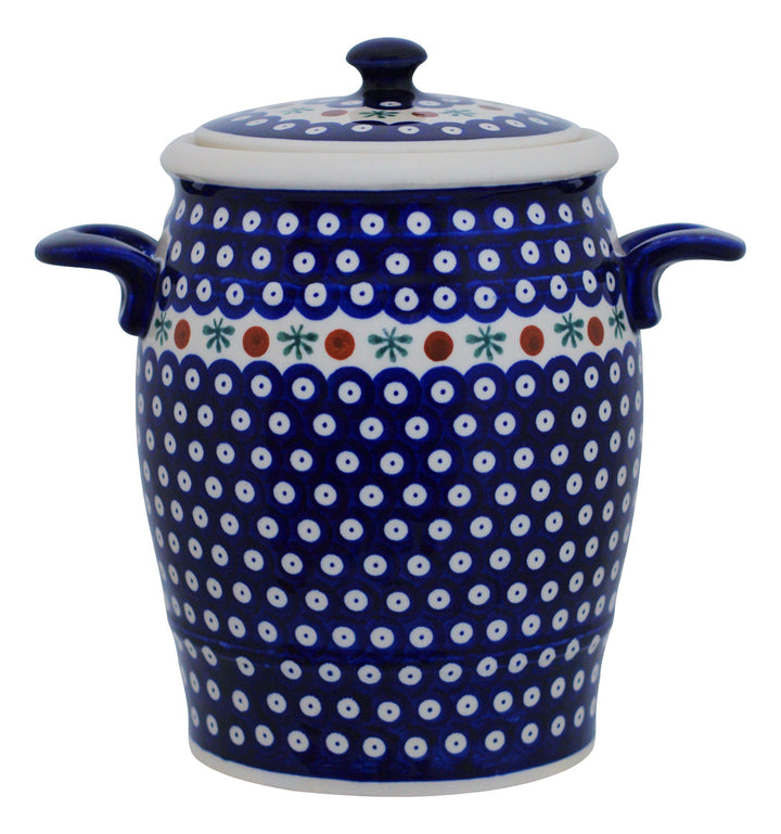 Bunzlauer Keramik Original Rumtopf 4,2 Liter Mehrzwecktopf Keramiktopf Einlegetopf (Dekor 41), Dekor