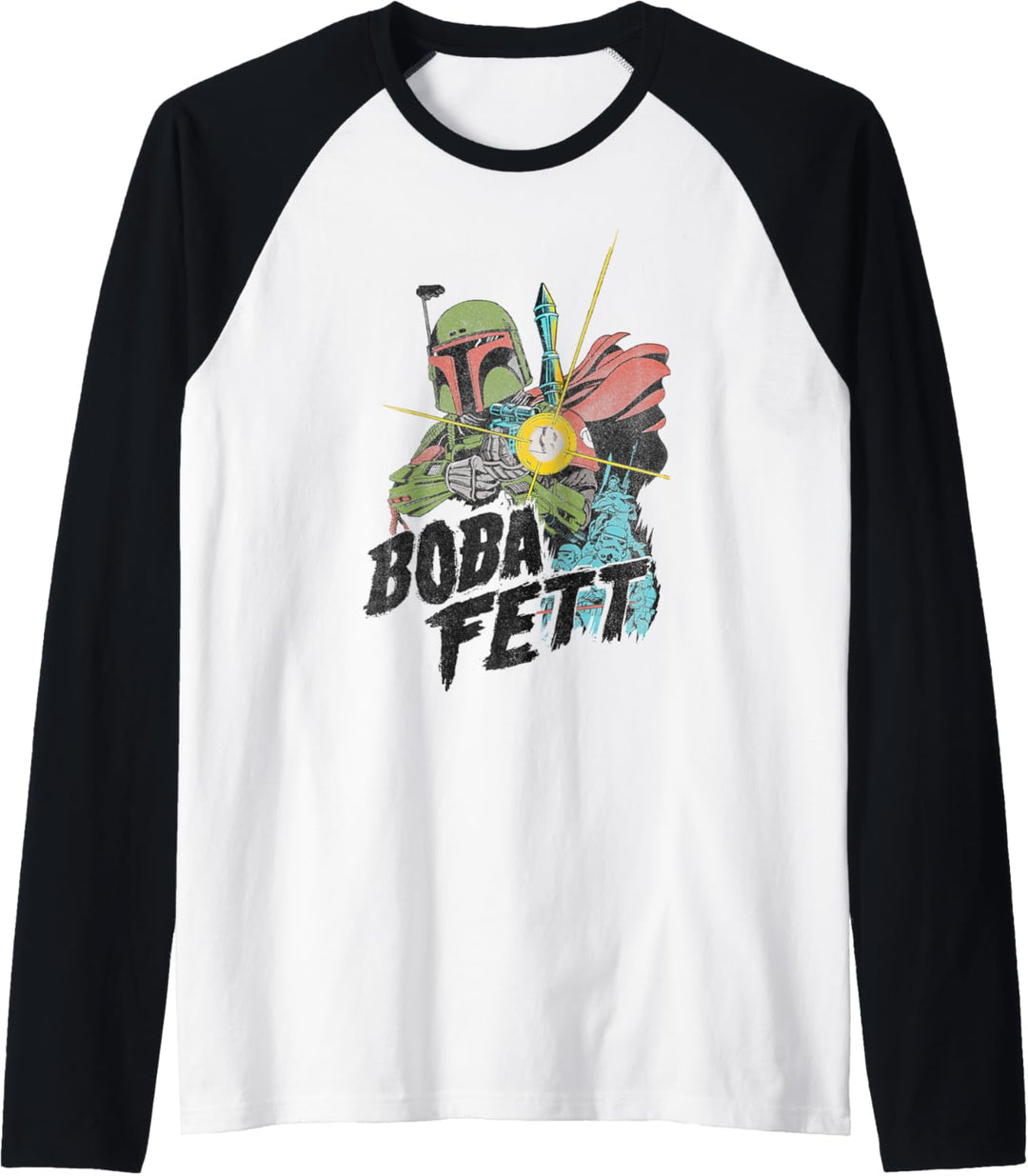 Star Wars Boba Fett Retro Portrait Raglan