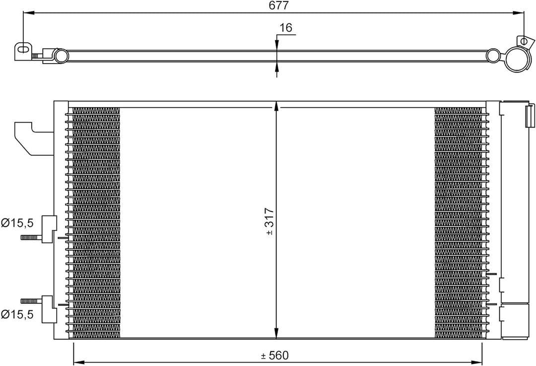 NRF 35883 Kondensator, Klimaanlage