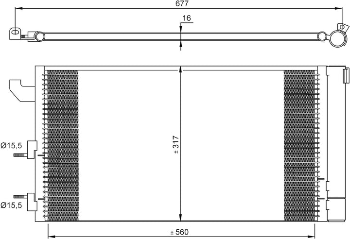 NRF 35883 Kondensator, Klimaanlage