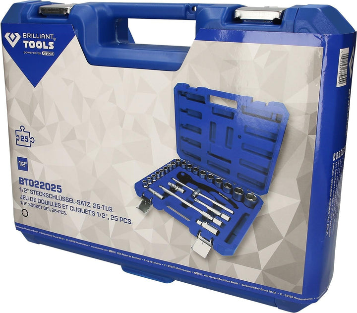 BRILLIANT TOOLS BT022025 1/2" Steckschlüssel-Satz, 25-tlg [Powered by KS TOOLS] 25-tlg. 1/2", 25-tlg