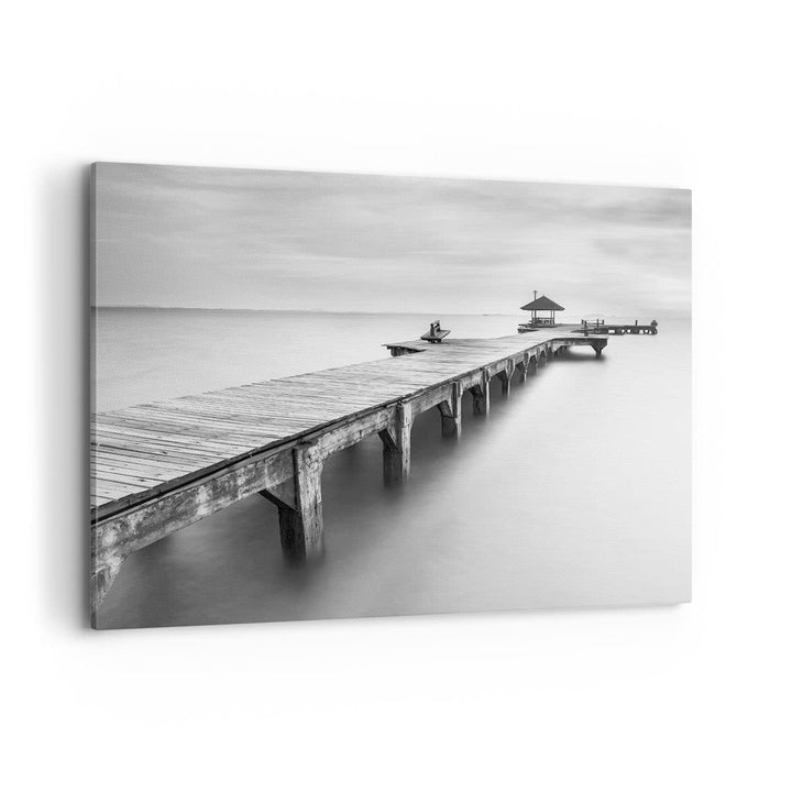 Bilder auf Leinwand 100x70cm Leinwandbild Thailand bucht strand brücke Gross Wanddeko Bild Schlafzim