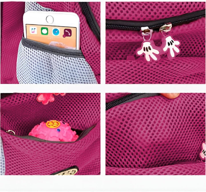 Hunderucksack Hunde Transportbox Tragetasche Verstellbarer Haustier Rucksack Welpentasche Atmungsakt
