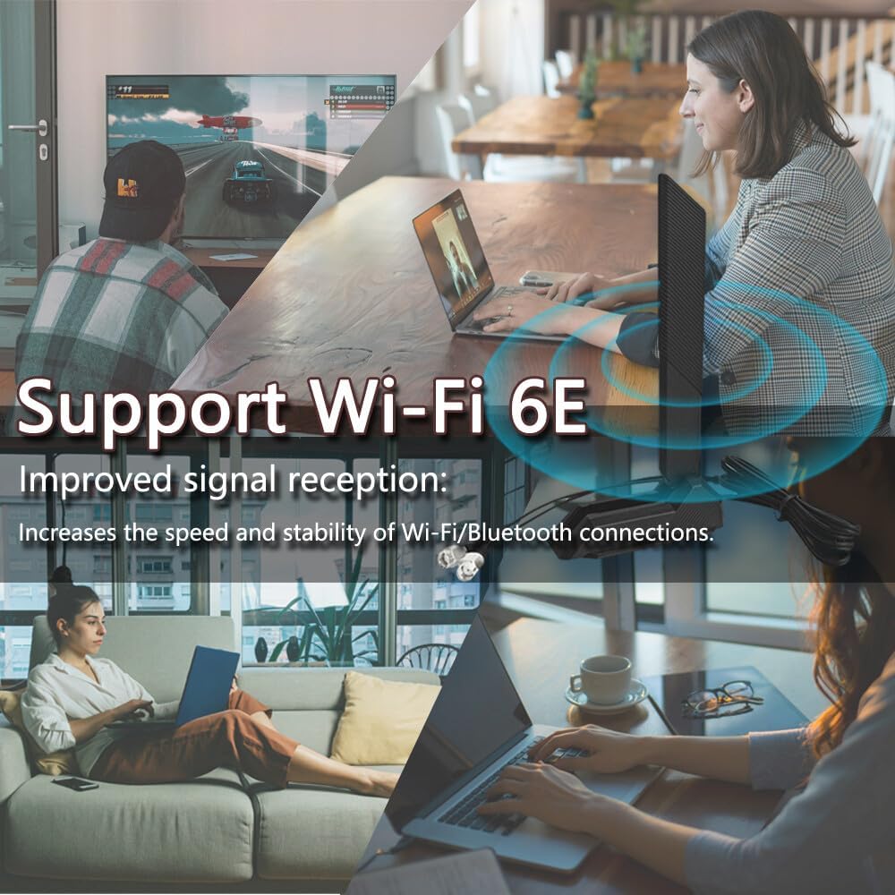 JINTAI WiFi Eingebaute Antenne Eingebaute WLAN Eingebaute kable für ASUS NUC 13 i9 Series NUC13RNGi9