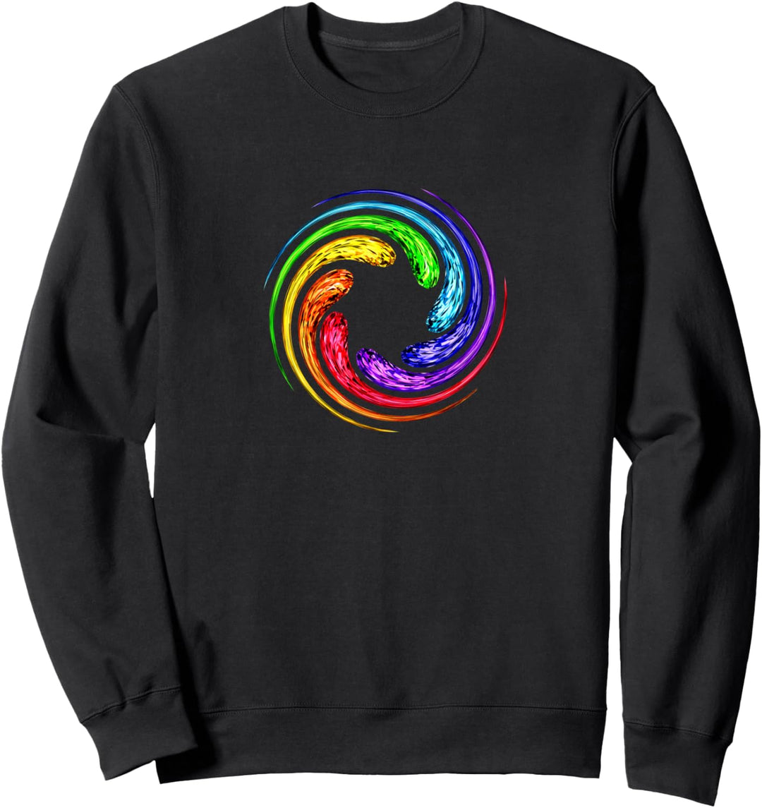 Chakra, Spirale, Yoga, Regenbogen, spirituelle Symbole Sweatshirt