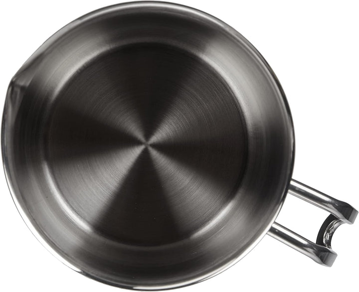 INOXMINI Milchtopf, Edelstahl, Grau, 12 cm