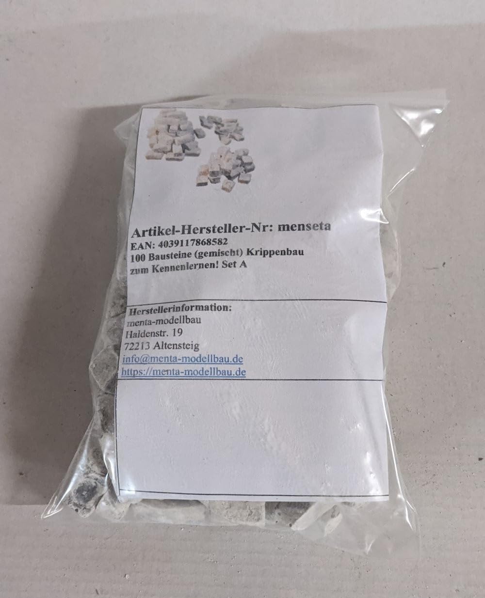 menta-modellbau 100 gemischte Ruinenbausteine zum Kennenlernen!