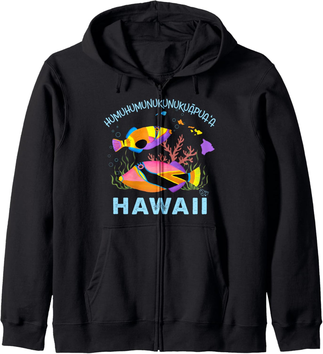 Humuhumu Hawaiianischer tropischer Fisch Kapuzenjacke