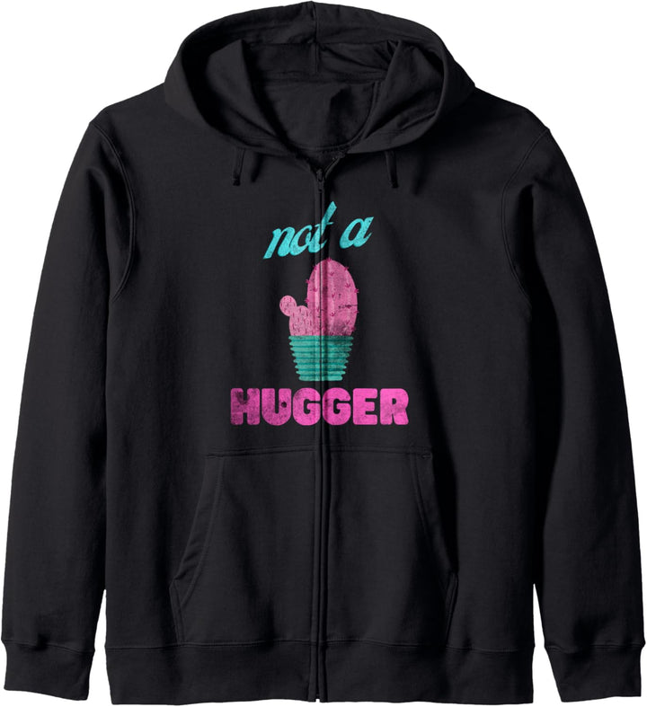 Funny Not A Hugger Introvert Gifts Anti Social Cactus Plant Kapuzenjacke