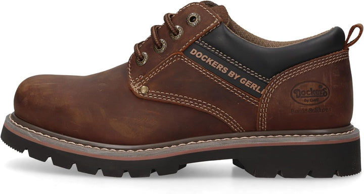 Dockers by Gerli Herren Schnürstiefeletten, Männer Schnürschuhe 40 EU Desert 460