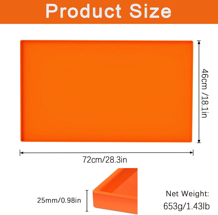 71,1 cm Silikon-Grillmatten für Blackstone, lebensmittelechte Silikon-Schutzhülle, wiederverwendbar,