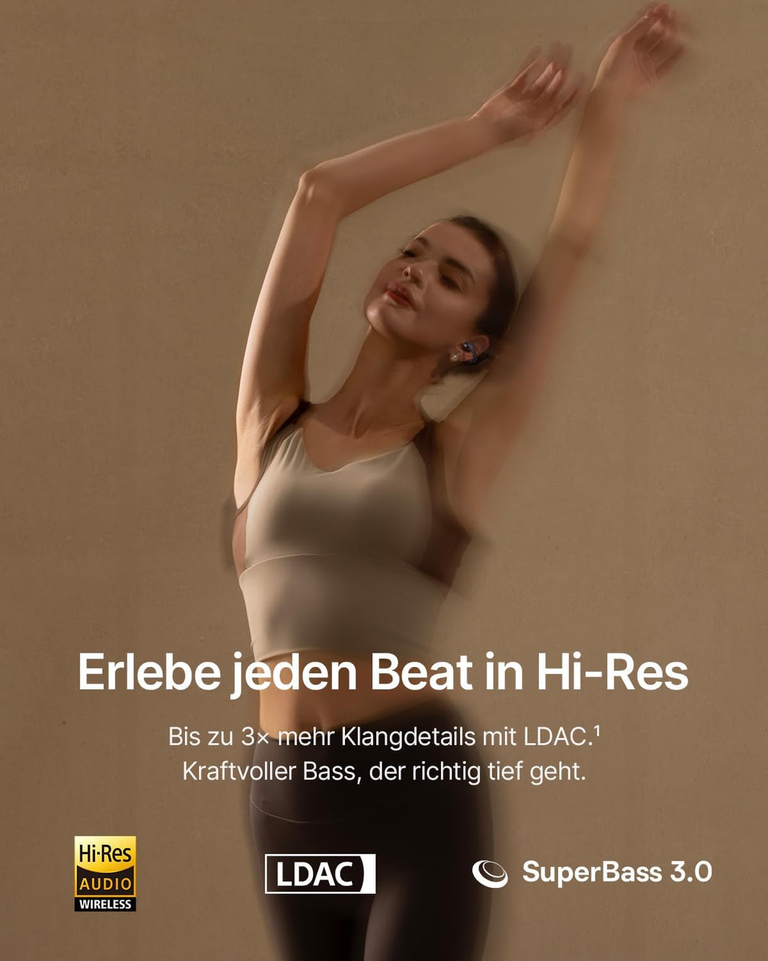 Baseus Bowie MC2 Open Ear Kopfhörer, Clip-On Earbuds mit CloudComfort 2.0, Hi-Res Audio, LDAC, Super
