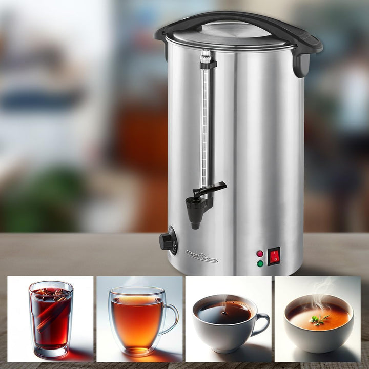 ProfiCook PC-HGA 1196 Heissgetränkeautomat, zum Erhitzen und Warmhalten von z.B. Glühwein/Kaffee/Tee