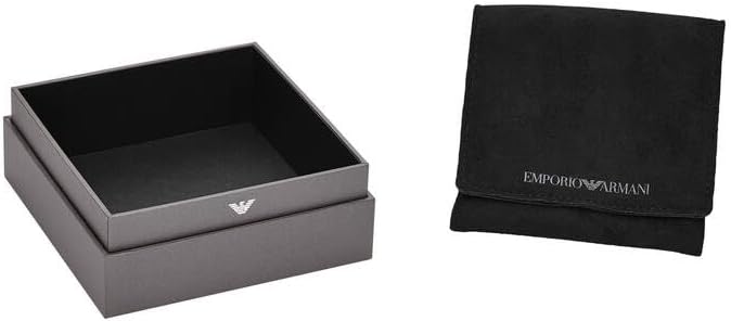 Emporio Armani Damen Ohrringe mit Messingverschluss Gold-Ton, Gold-Ton