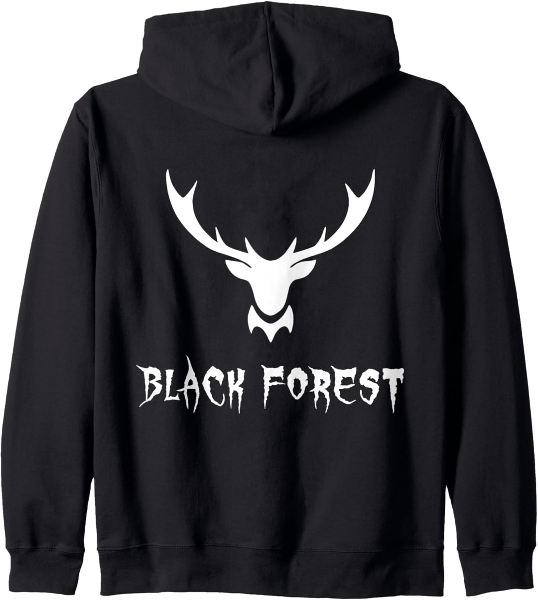 Black Forest Hirschgeweih Metal Schwarzwald Heimat Kapuzenjacke