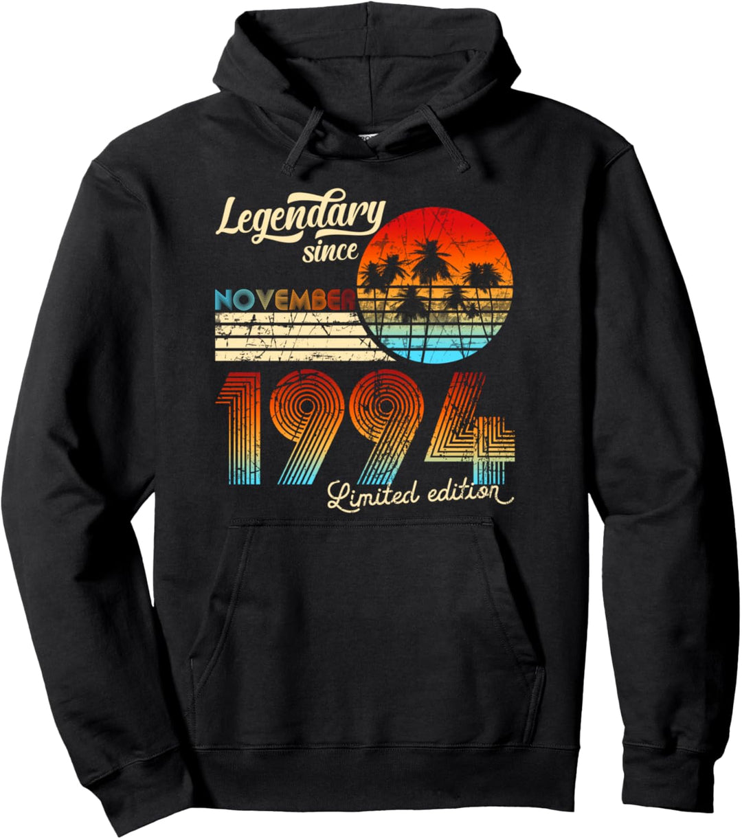30. Geburtstag Legendary Since November 1994 Geschenk Pullover Hoodie