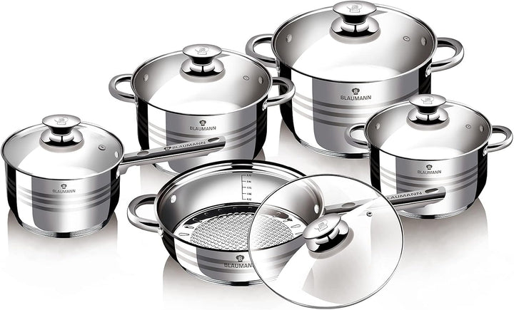 Blaumann Töpfe und Pfannen 10 tlg. Set Jumbo Gourmet Line