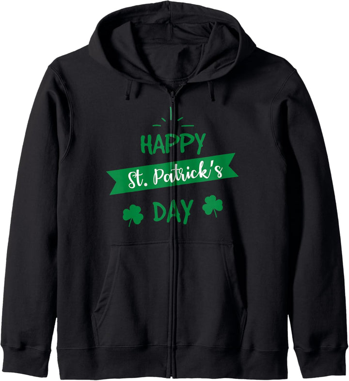 Happy St. Patrick´s Day Irisch Irland Kleeblatt Kapuzenjacke
