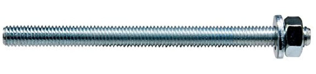 fischer 090452 Ankerstange FIS A M 12 x 180 R Edelstahl, 10 Stück, Silber