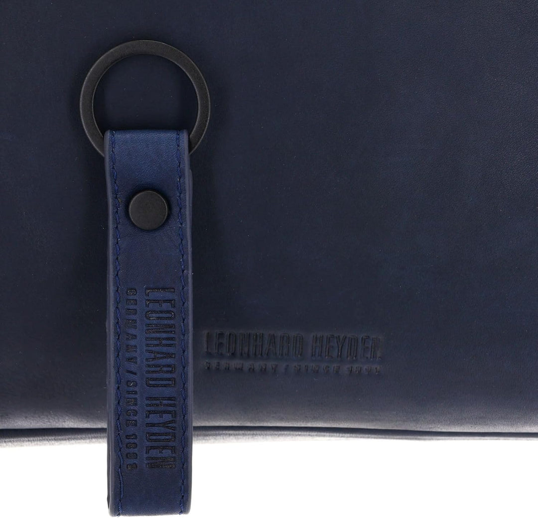 Leonhard Heyden Den Haag - Aktentasche 2 Fächer Leder 15" 40 cm Blau, Blau