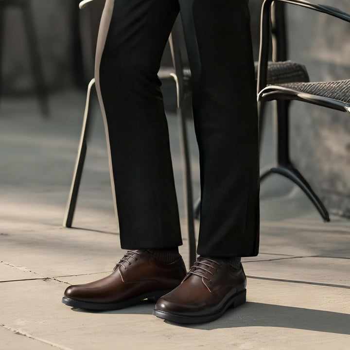 Bruno Marc Herren Business Schuhe Derby Schnürhalbschuhe Anzugschuhe, 39.5 EU Dunkelbraun