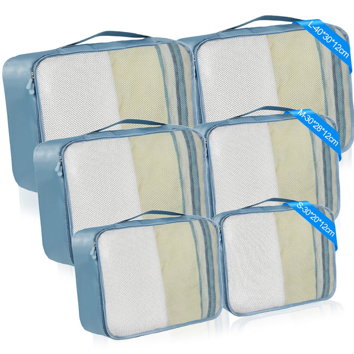 2 Large &amp; 2 Medium &amp; 2 Small Packing Cubes - Mischgrössen Koffer Organizer– Packwürfel von klein bis