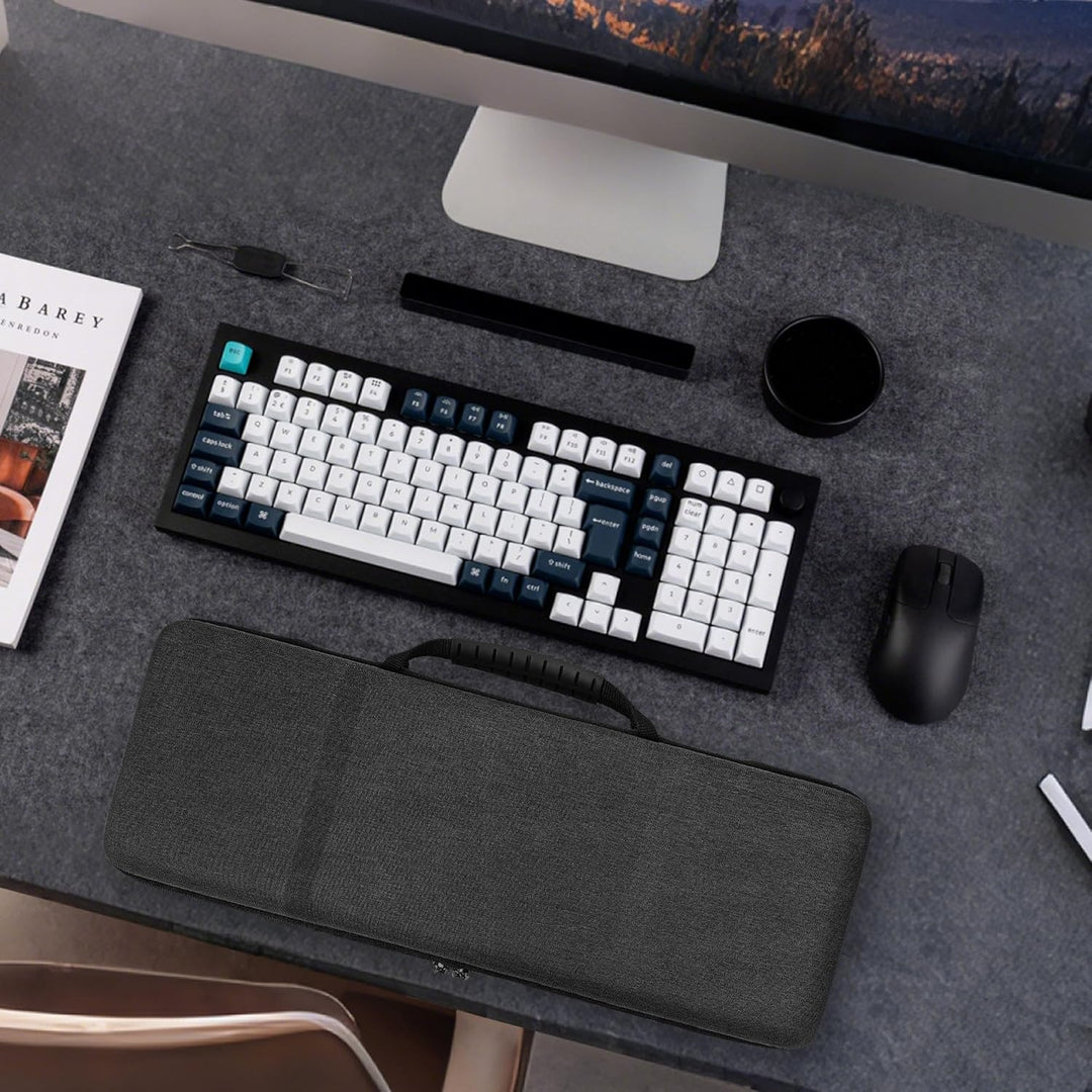 GEEKRIA 90%-96% Tastatur und Maus Combo Case, kompatibel mit Keychron V5 Max/Q5 Pro, Aula F99, RK Ro