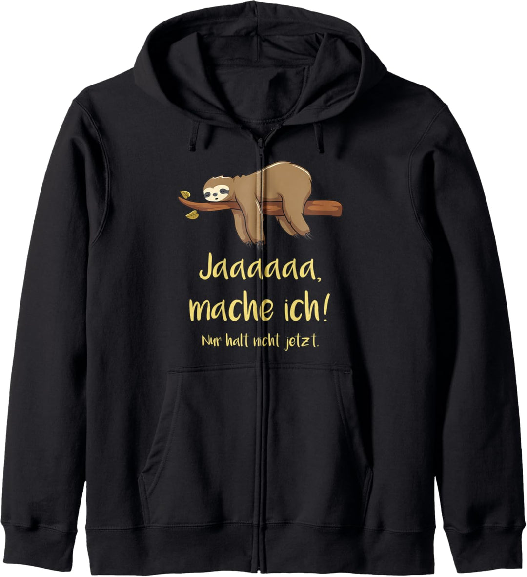 Faultier Geburtstag Witzig Lustig Funny Schlafan Faul Kapuzenjacke